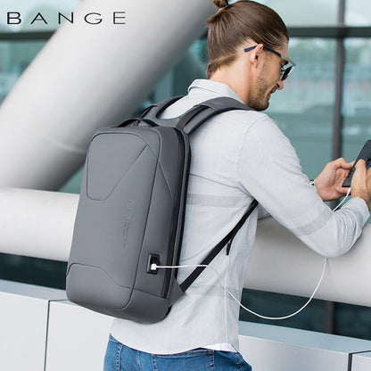 Classic Anti-Theft Backpack for 15.6" Laptop – Secure & Timeless Design – Bange Classic