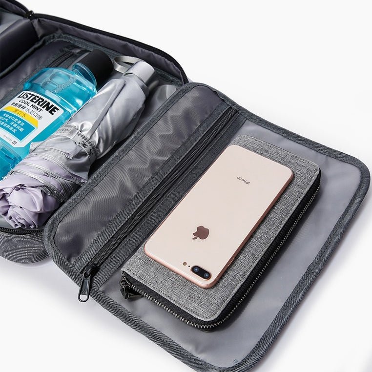 Travel Toiletry Bag with Organizer Compartments – Compact & Water-Resistant – Bange Splity