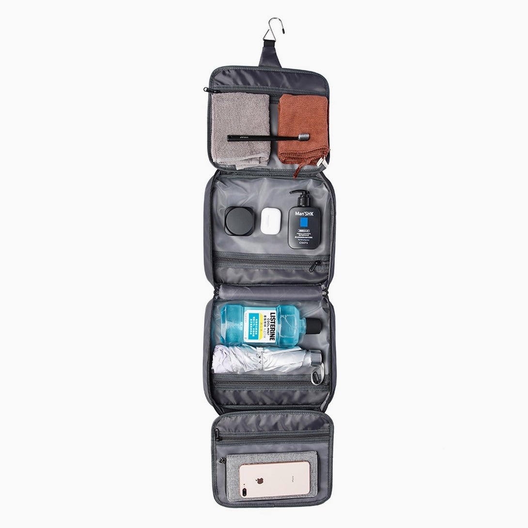 Travel Toiletry Bag with Organizer Compartments – Compact & Water-Resistant – Bange Splity